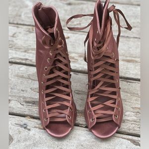 Fashion Nova-laced booties